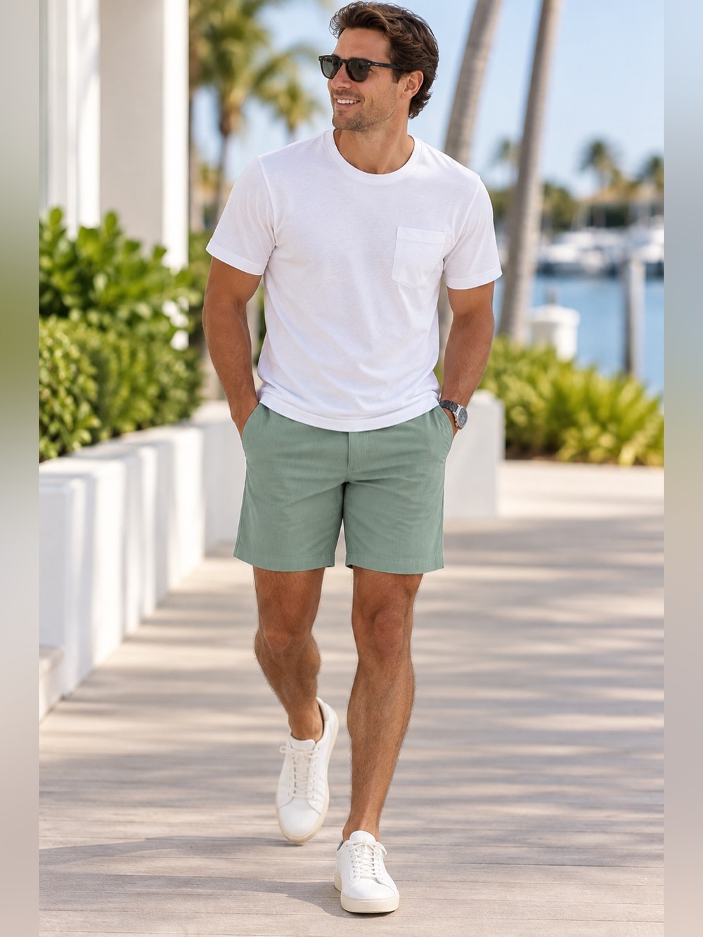 Chubbies Men’s Sage Green Performance Short 6” inseam